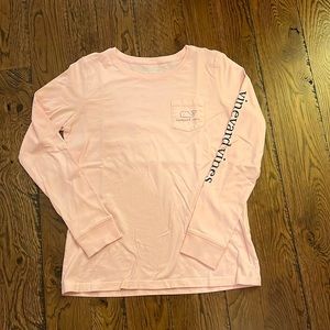 Vineyard Vines Long Sleeve T-Shirt in light pink. Size XS. Perfect condition!